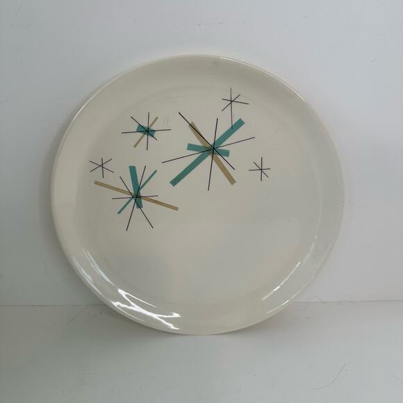 Vintage Salem, North Star, Atomic Starburst, 1 luncheon plate and 8 saucers - Picture 2 of 15